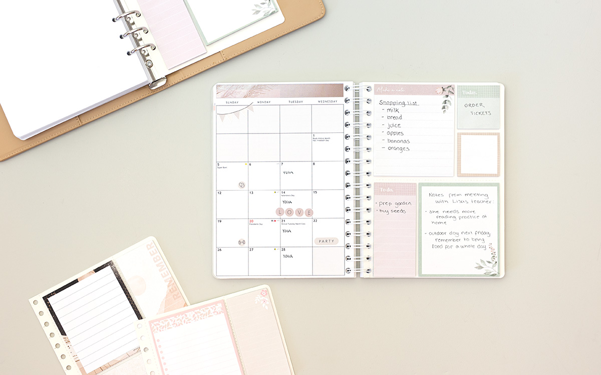 Sticky Notes - Klebezettel für Kalender & dein Zuhause