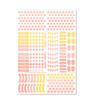 Stickers To Do (Minis) - Peach