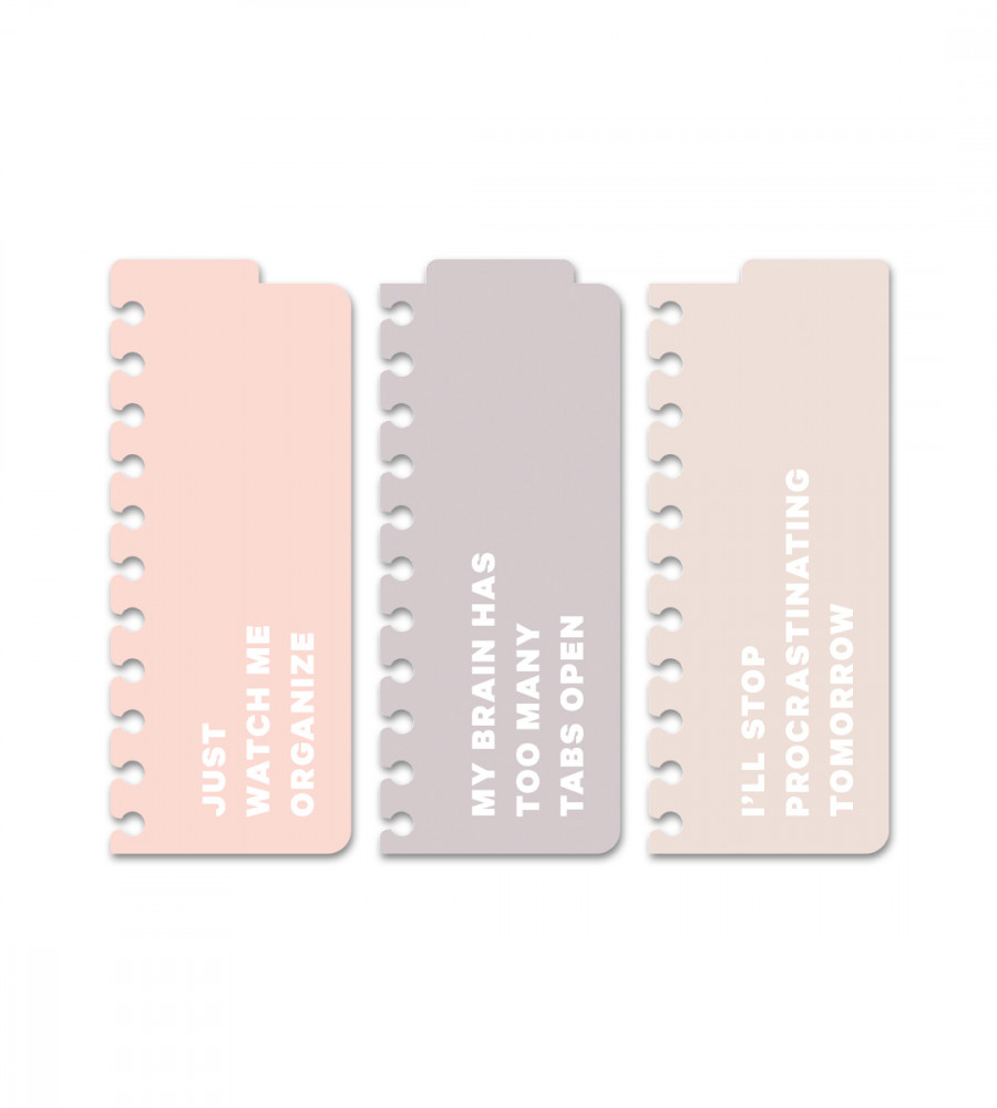 Snap in-flikar Dusty Blush 3-pack - rosa/beige