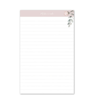 Notizblock Bloom A5 - Rosa
