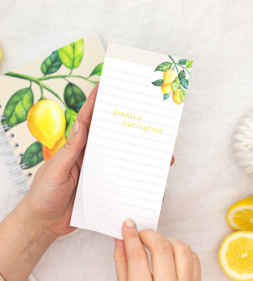 Notepads Lemonade Magnetic 2 Pack - White