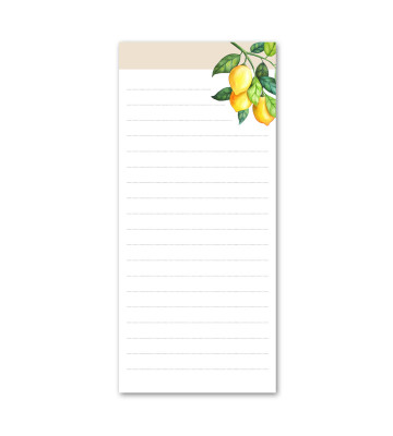 Notatblokk Lemonade magnetisk 2-pakk - hvit