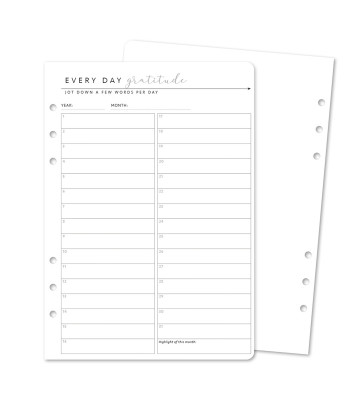 Refill Pages Monthly Goals 12 Pack A5 (Organizer)