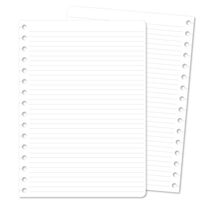 Snap-in Refill Pages Lined 12 Pack A5