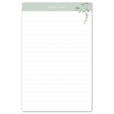 Notepad Bloom A5 - Green