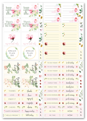 Sticker Blushing Blooms 2er Set