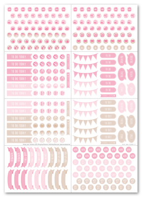 Stickers To Do (Minis) - Pink