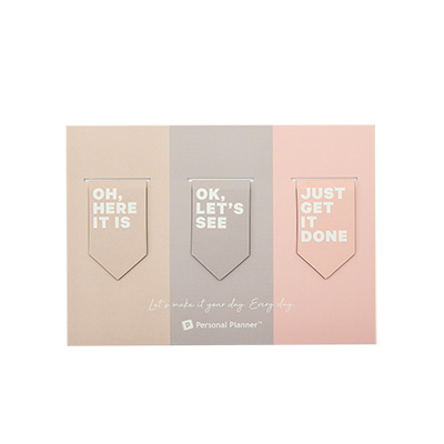 Magnetic Bookmark - Dusty Blush - Pink/Beige