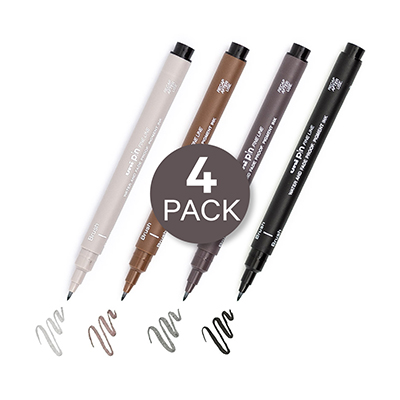 Uni Pin Brush, 4-pack