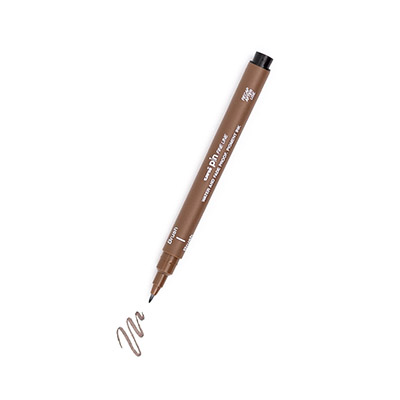 Penselpenna Uni Pin Brush - brun