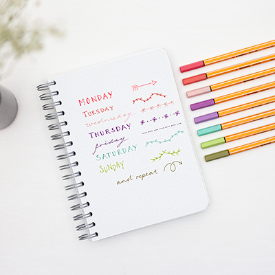 Fineliners Stabilo Point 88 Trend 8 Pack