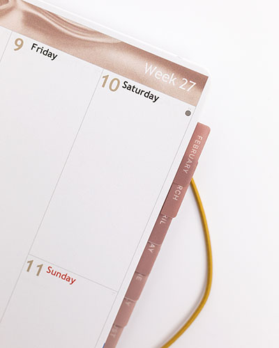 Monthly Tabs Fab Tabs Self-adhesive - Dusty Pink