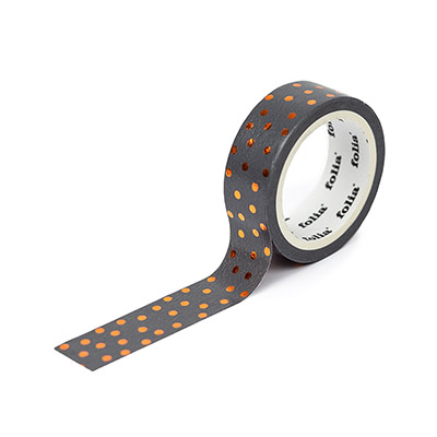 Washi Tape Dots - Black